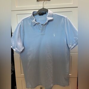 Polo Ralph Lauren Men's Short Sleeve Shirt Blue Golf Collared Size M
